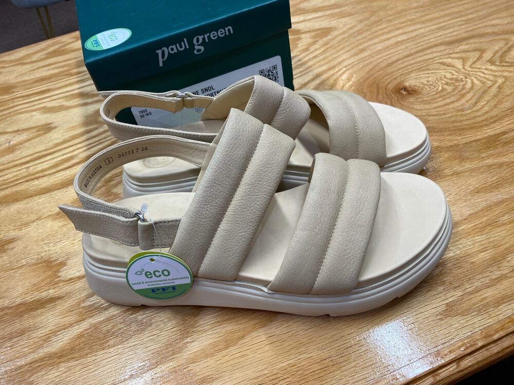 PAUL GREEN Maxine Platform Sandal In Dakar Sportnubuk size 8.5